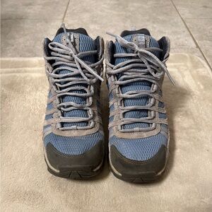 Columbia Gray and Blue Hiking Boots
